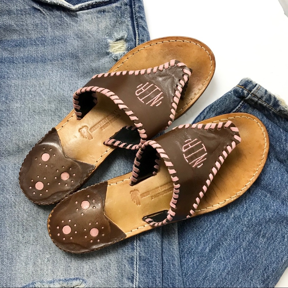 Stephen Bonanno Sandals Palm Beach Leather Flips